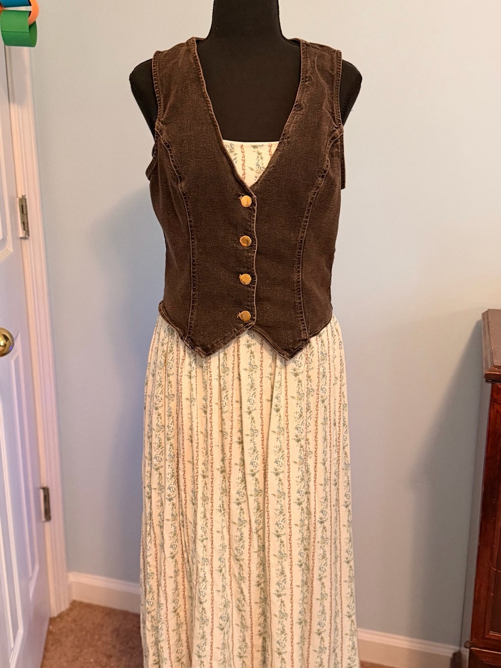 Jean Vest and Dress